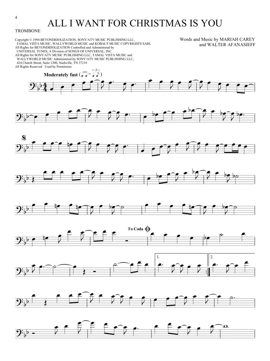 101 Christmas Songs for Trombone - Image 4