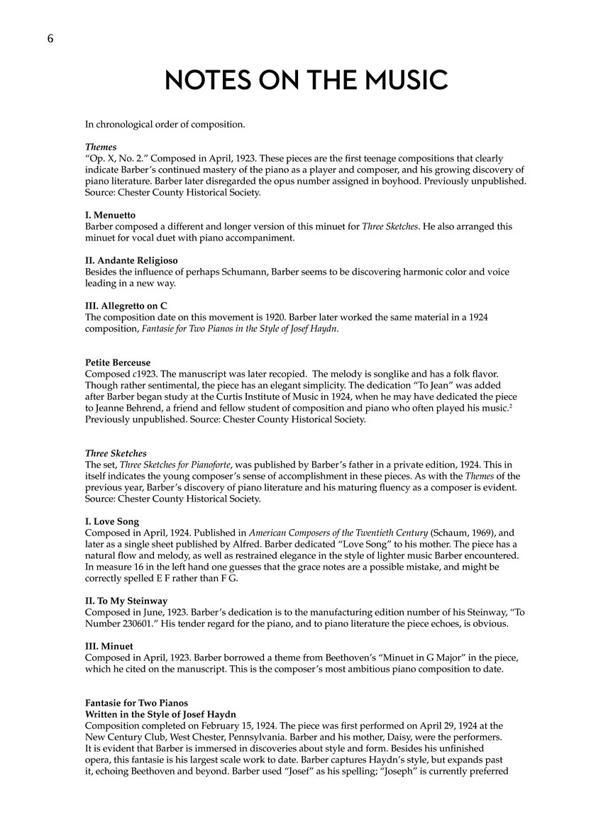 Barber: Early Piano Works - Image 5