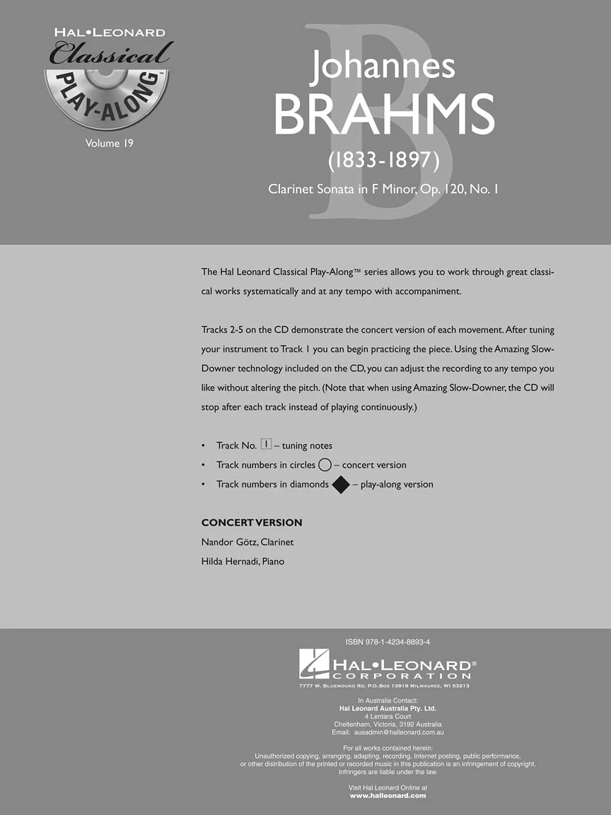 Brahms: Clarinet Sonata in F Minor, Op. 120, No. 1 - Classical Play-Along - Image 3
