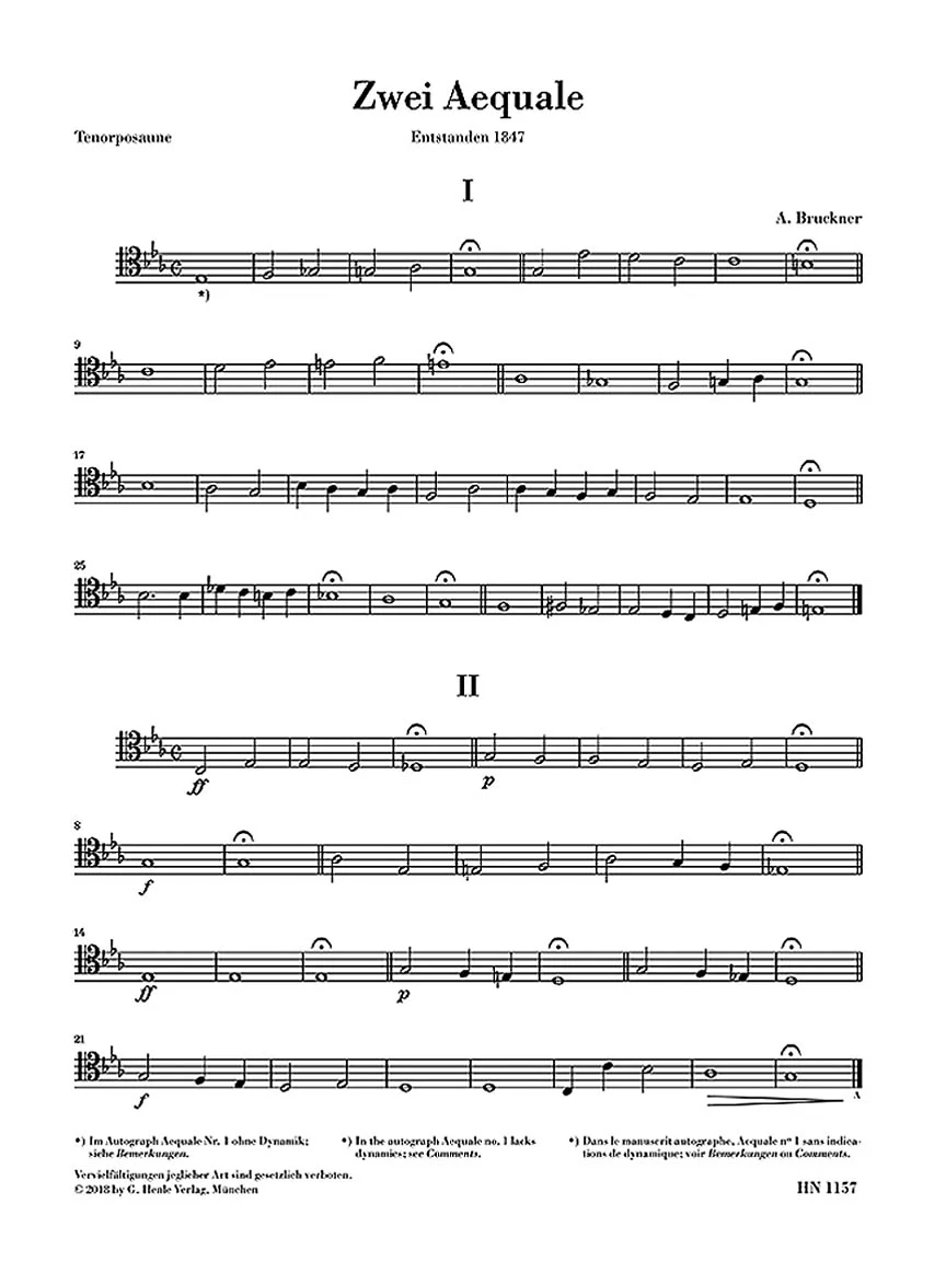 Bruckner Two Aequali for Three Trombones - Image 5