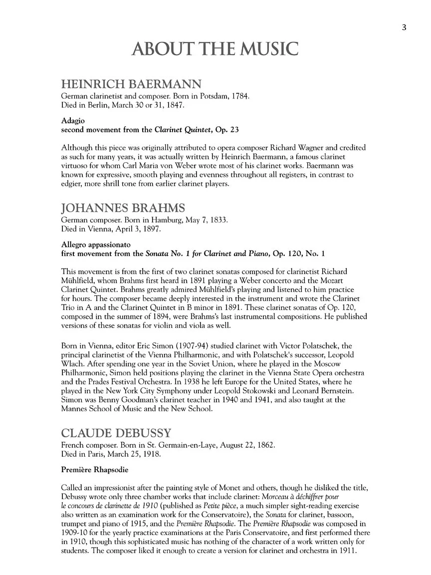 Clarinet Collection Intermediate to Advanced Level - Image 4