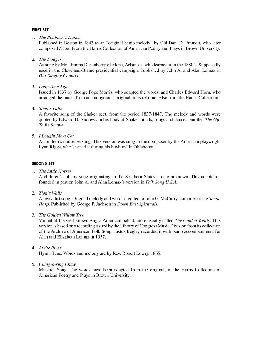 Copland: Old American Songs Complete - Medium Voice (Original Keys) - Image 5