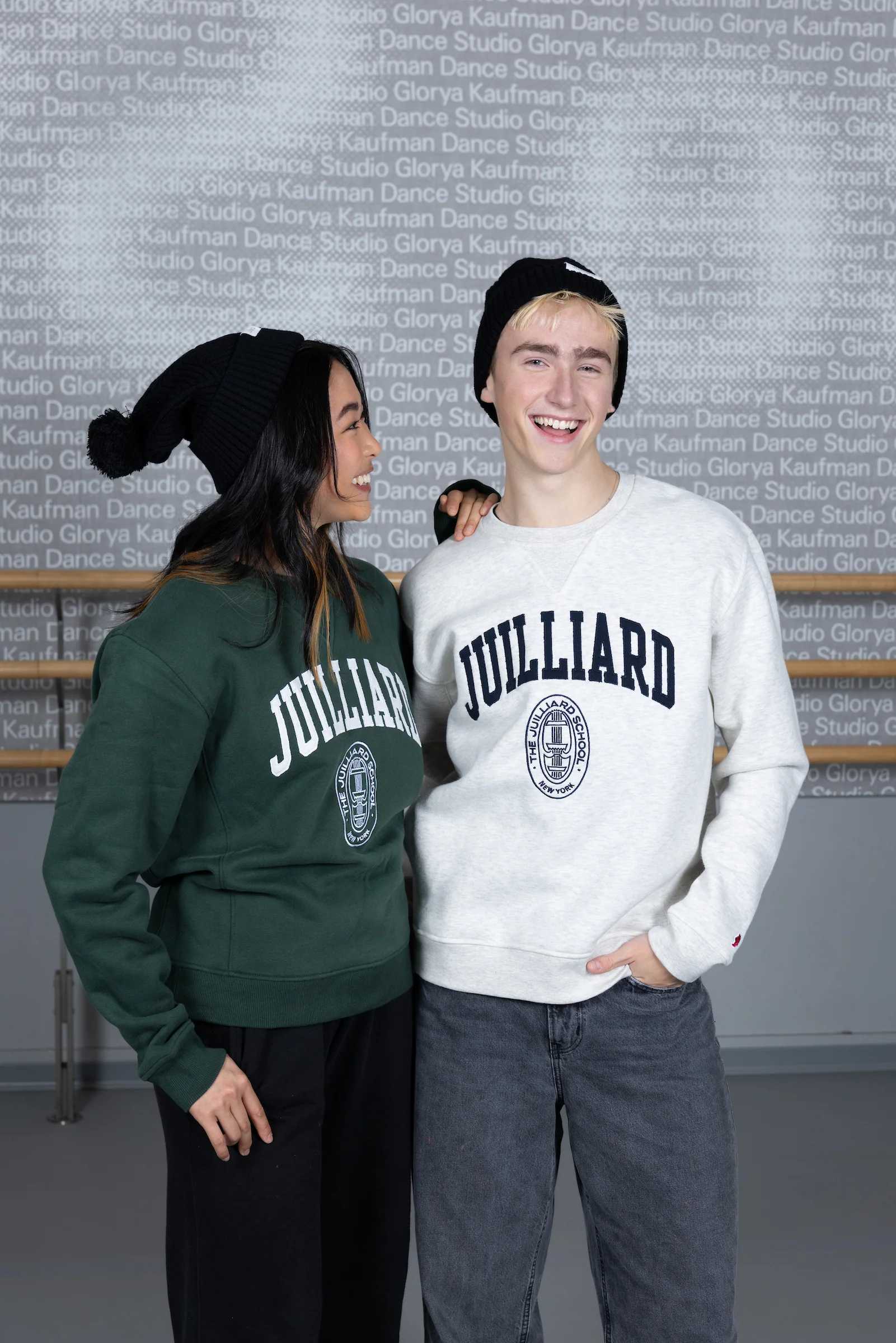 Clearance: Beanie: Juilliard diamond textured winter cap with puff - Image 4