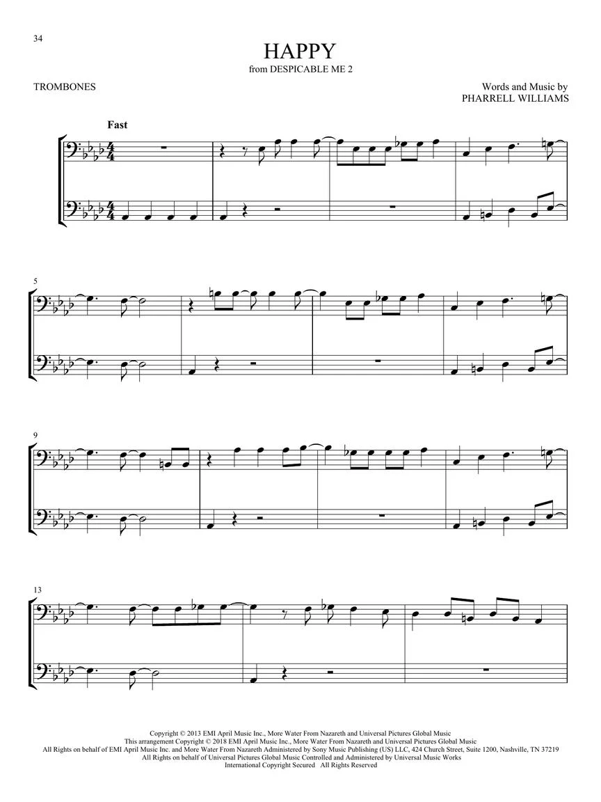 First 50 Duets for Two Trombones - Image 5