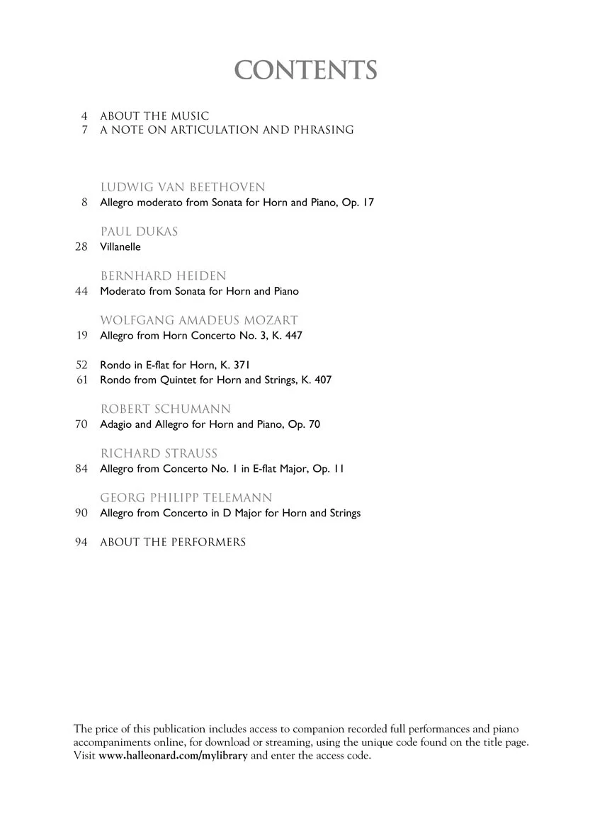 Horn Collection - Intermediate to Advanced Level - Image 3