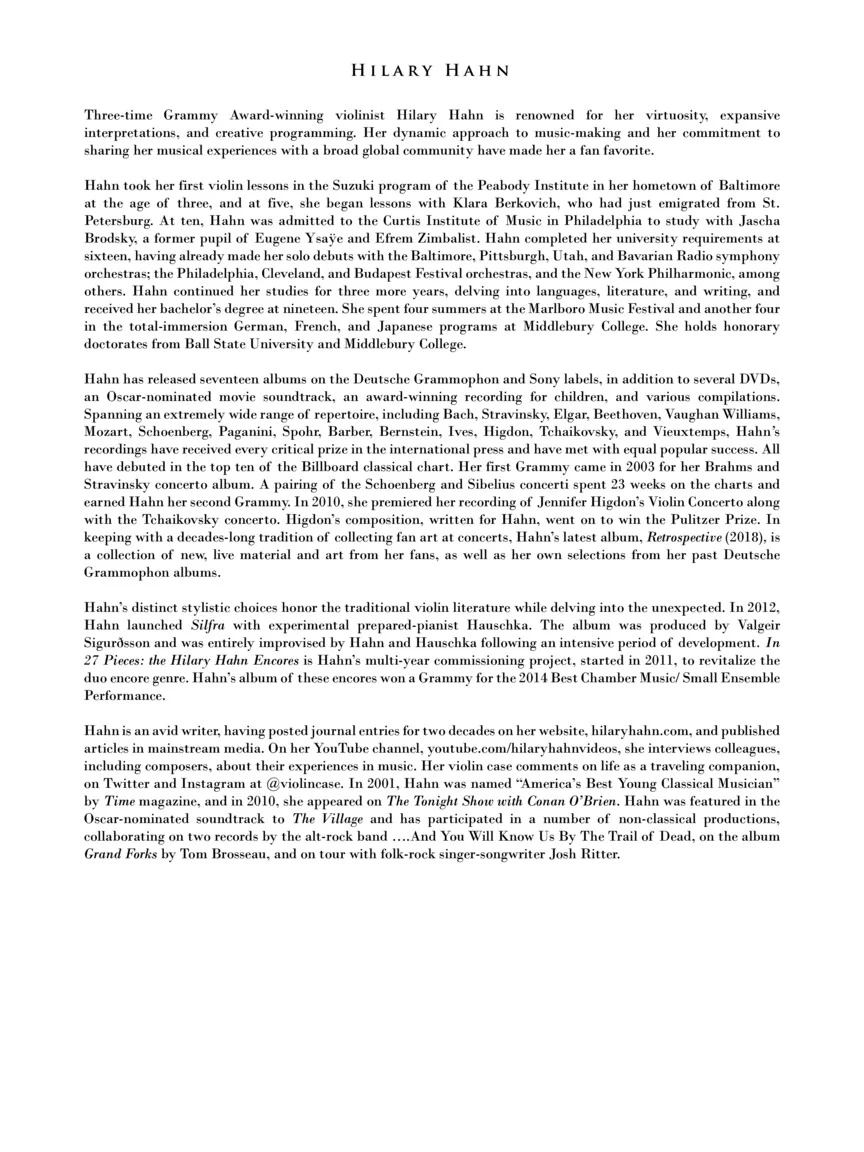 In 27 Pieces: the Hilary Hahn Encores - Image 3