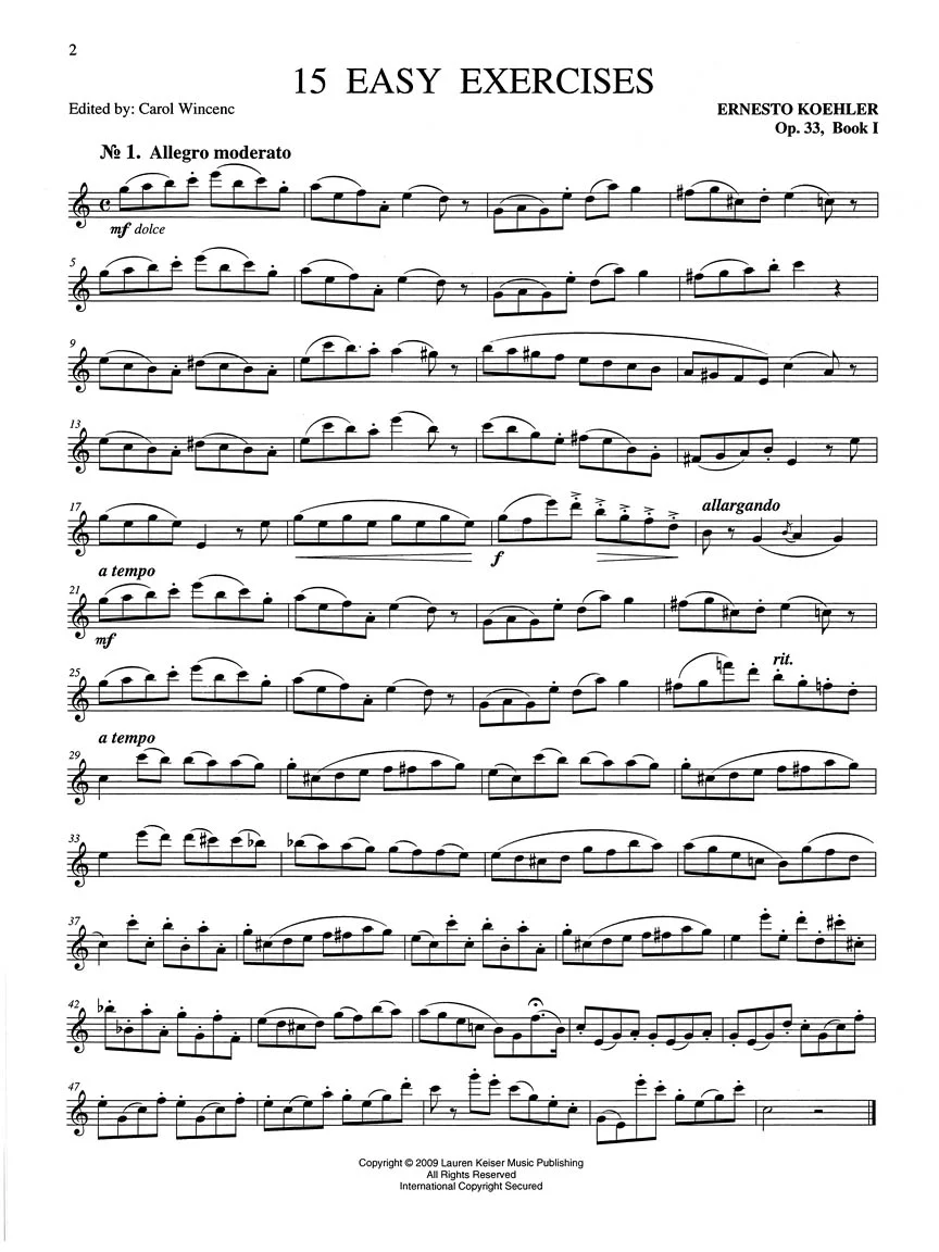 Koehler - 35 Exercises for Flute, Op. 33 - Book 1 - Image 4