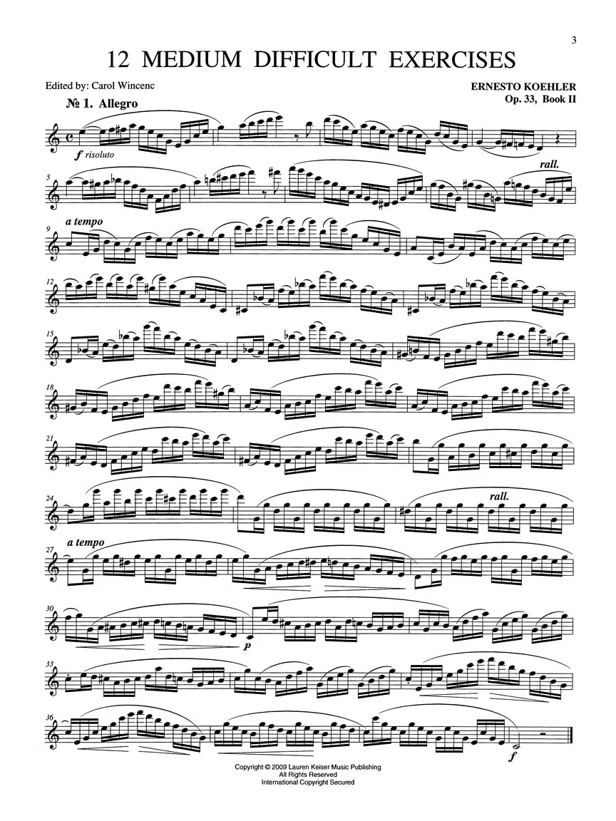 Koehler - 35 Exercises for Flute, Op. 33 - Book 2 - Image 5