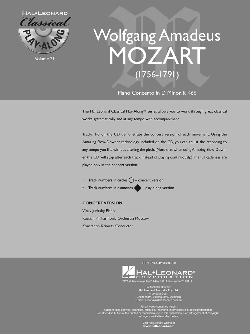 Mozart - Piano Concerto in D Minor, K466 - Classical Play-Along Vol. 21 - Image 3