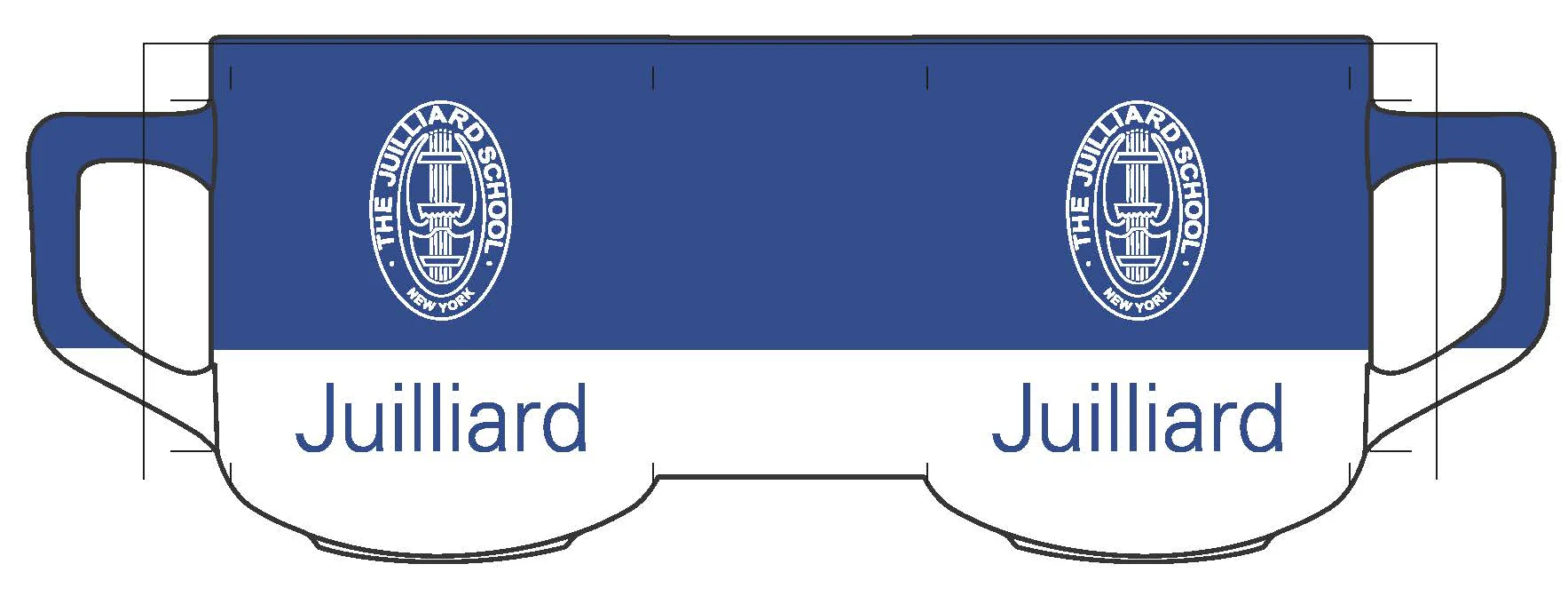 Mug: Juilliard Blue with Seal & Logo - Image 4