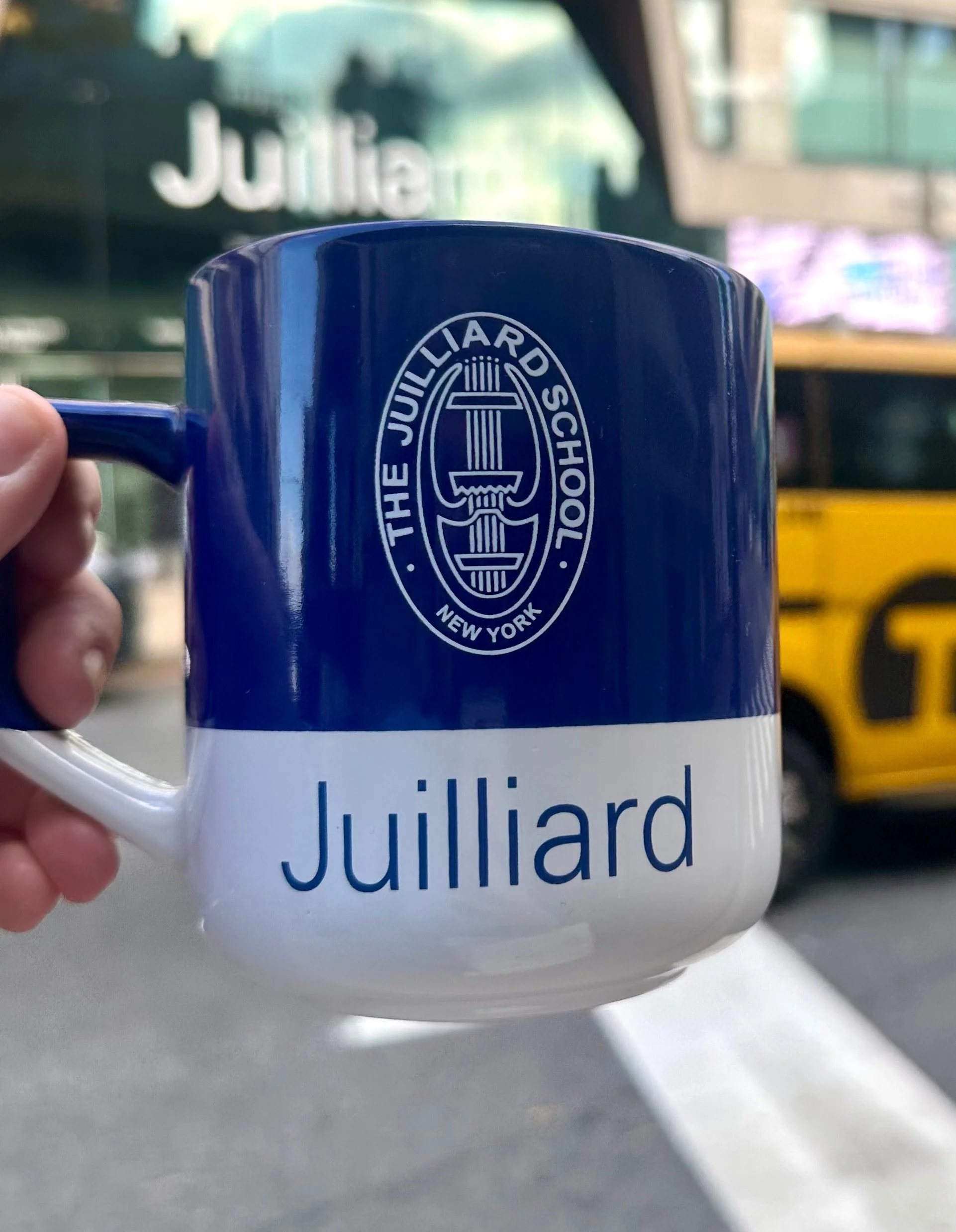 Mug: Juilliard Blue with Seal & Logo - Image 5