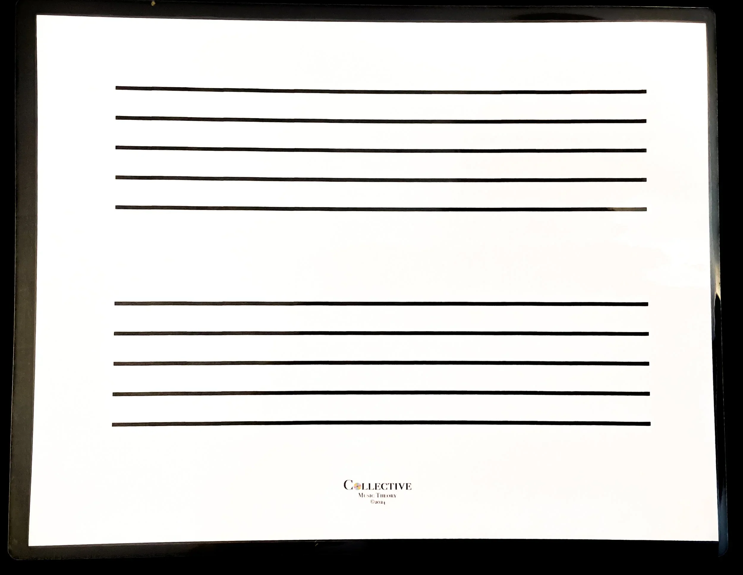 Teaching Aid: Music Staves (Set of 10 double sided laminated sheets for dry erase) - Image 3