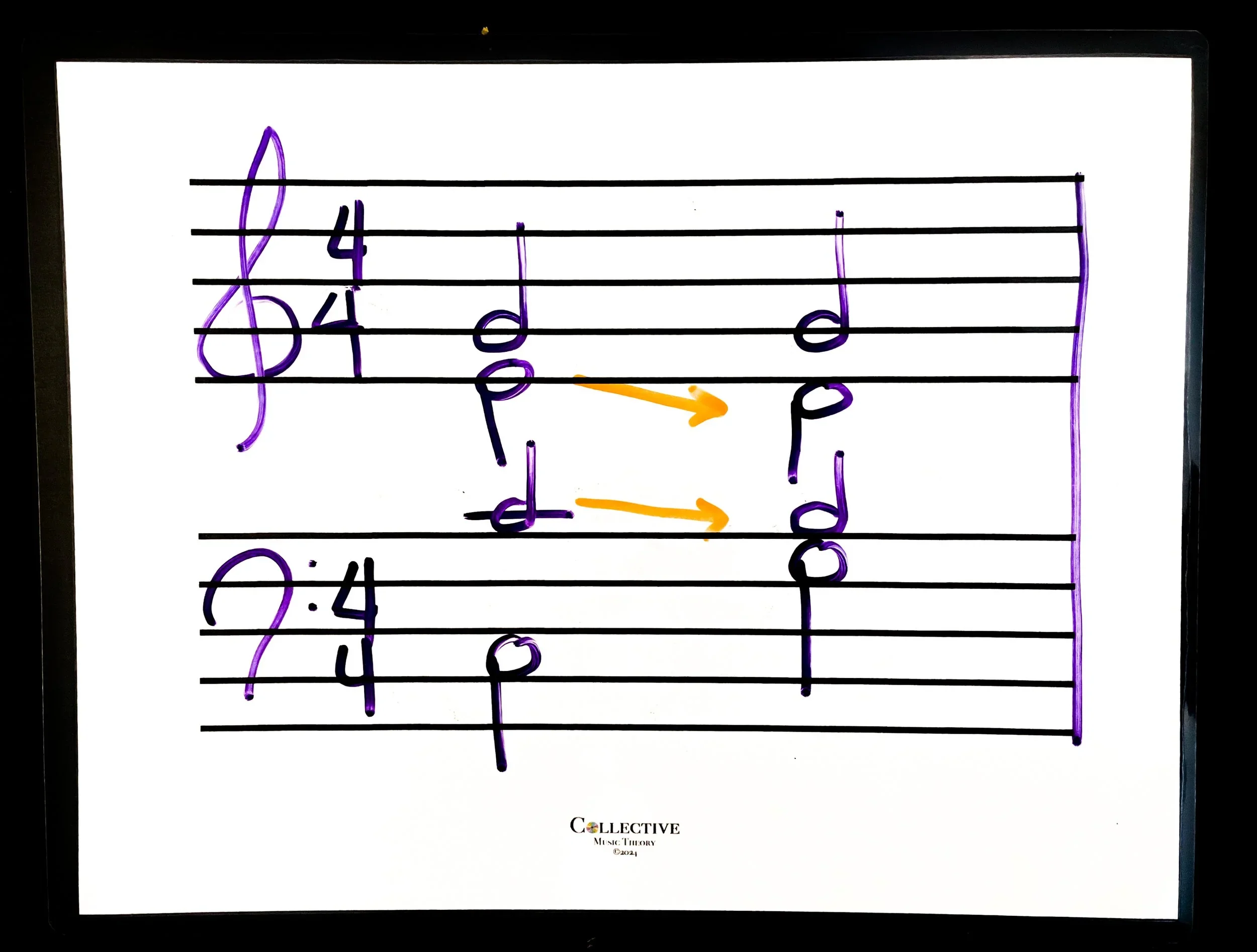 Teaching Aid: Music Staves (Set of 10 double sided laminated sheets for dry erase) - Image 4