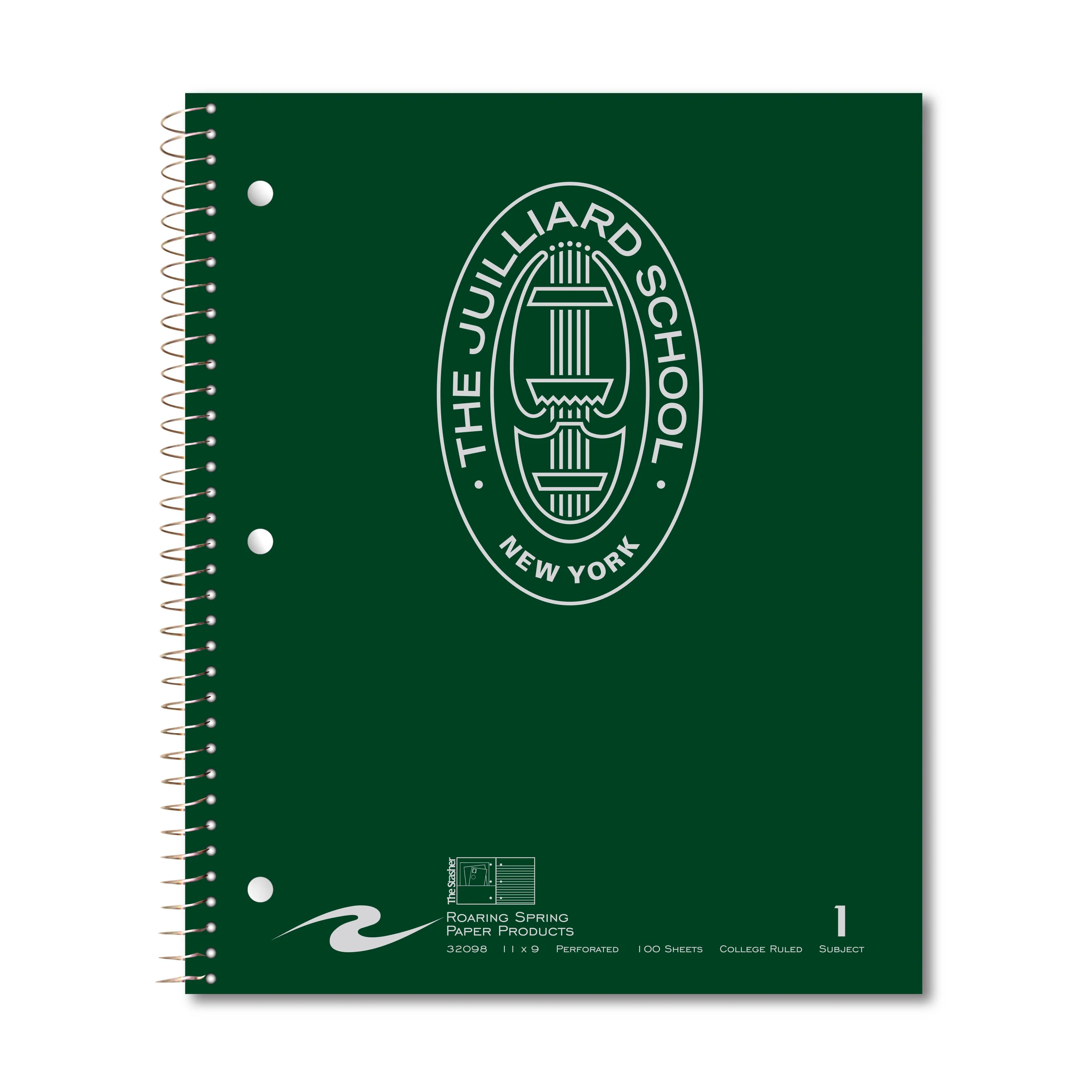 Notebook: Juilliard 1 Subject College Ruled Notebook with pockets - Image 3