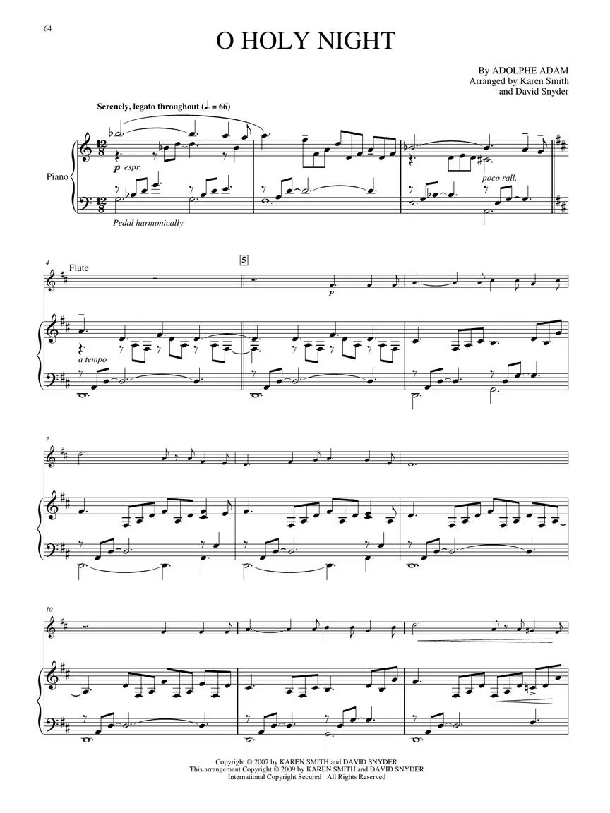 O Holy Night - Christmas Collection for Flute & Piano - Image 10