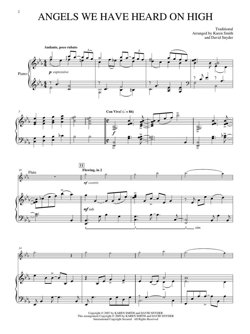 O Holy Night - Christmas Collection for Flute & Piano - Image 3