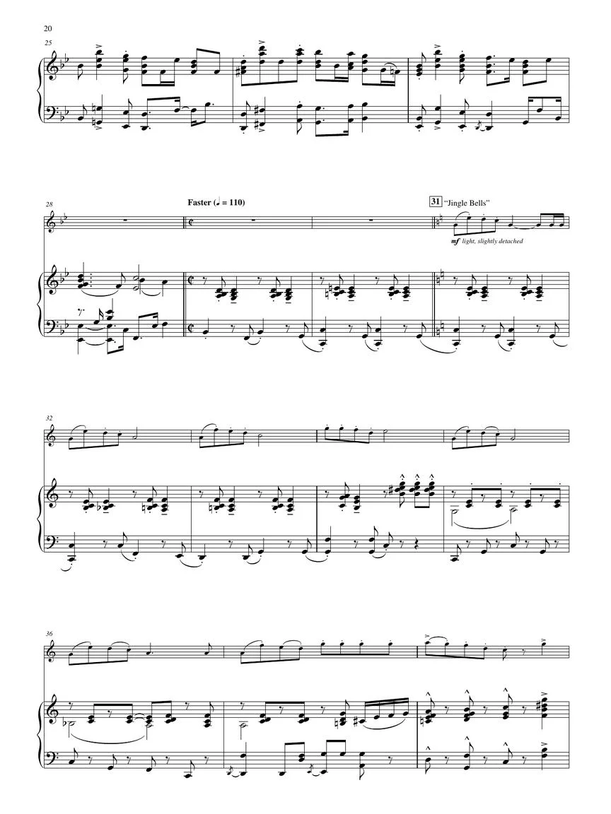 O Holy Night - Christmas Collection for Flute & Piano - Image 7