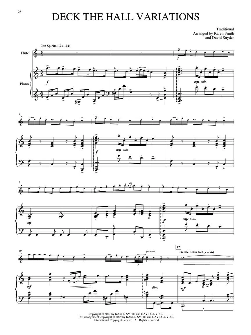 O Holy Night - Christmas Collection for Flute & Piano - Image 8