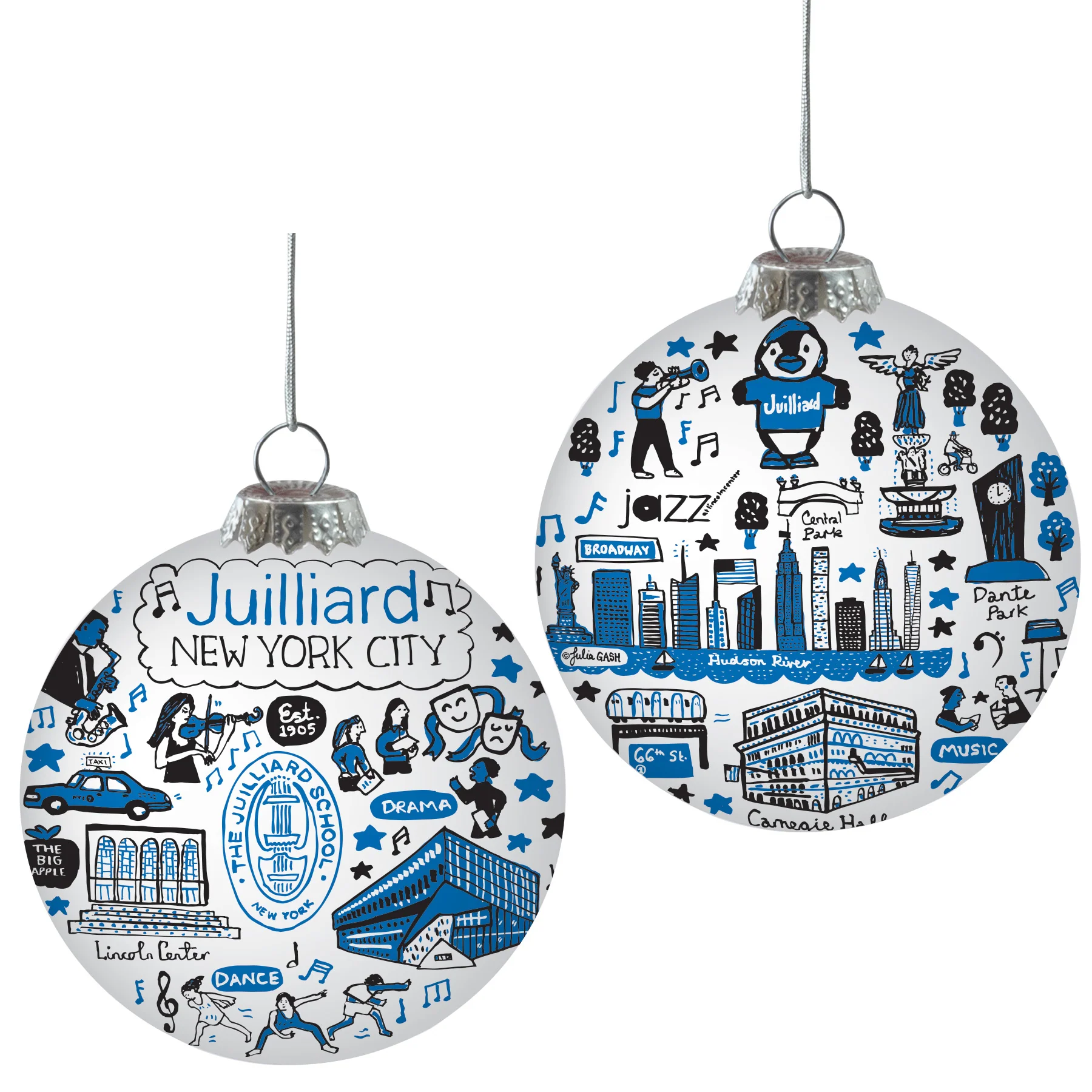 Clearance: Ornament: Glass Ball - Juila Gash x Juilliard - Image 3
