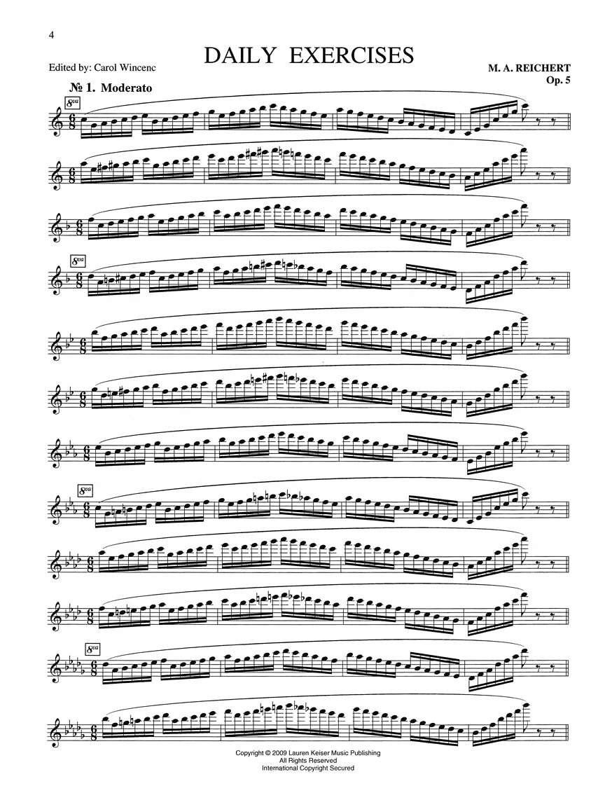 Reichert 7 Daily Exercises for Flute - Op. 5 - Image 5