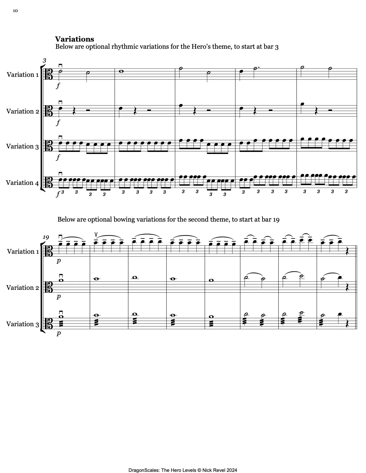 Revel: DragonScales The Hero Levels 25 Fantasy Etudes to Slay Evil, Viola Story (Level 1) - Image 3