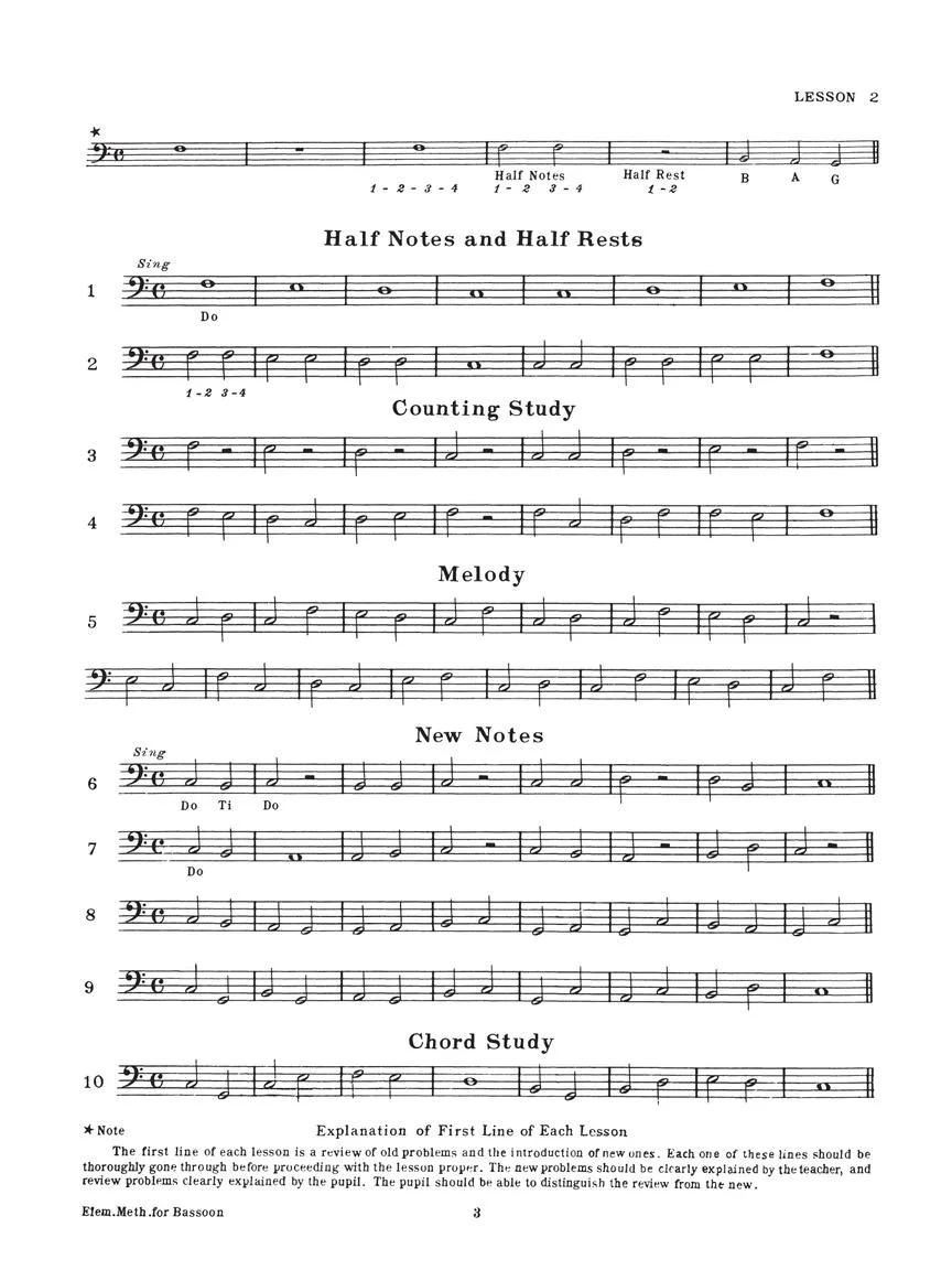 Rubank Elementary Method - Bassoon - Image 3
