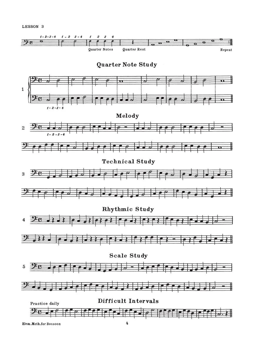 Rubank Elementary Method - Bassoon - Image 4