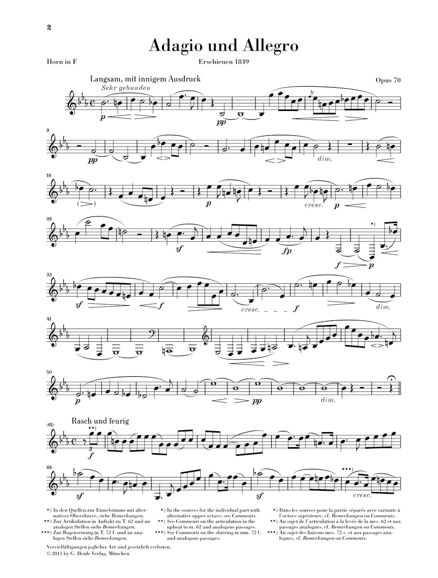 Schumann Adagio and Allegro, Op. 70 - Image 3