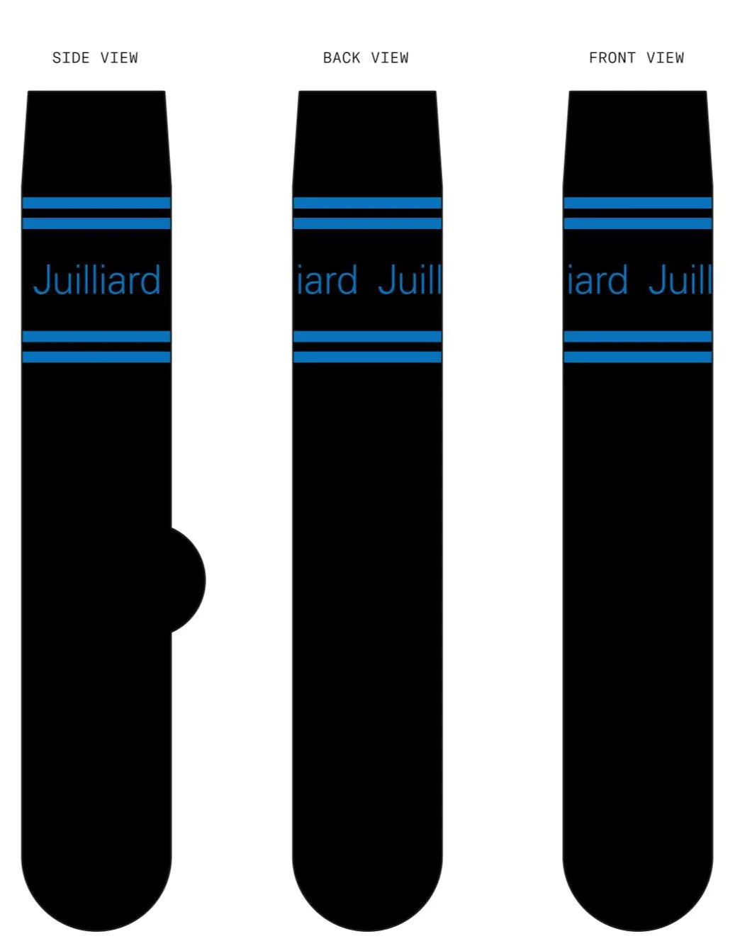 Socks: Juilliard Dress Crew Black - Image 3