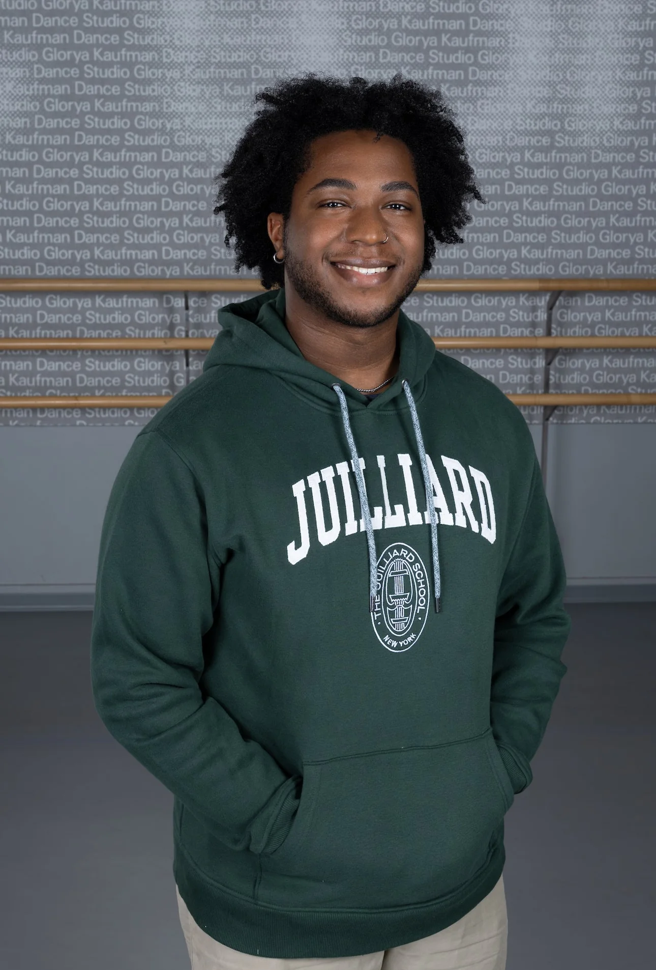 Sweatshirt: Embroidered Hooded Juilliard 1991 Collection by L2 - Image 3