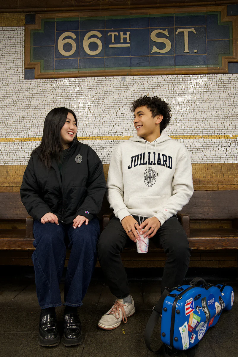 Sweatshirt: Embroidered Hooded Juilliard 1991 Collection by L2 - Image 4