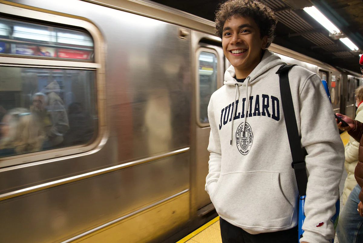 Sweatshirt: Embroidered Hooded Juilliard 1991 Collection by L2 - Image 5