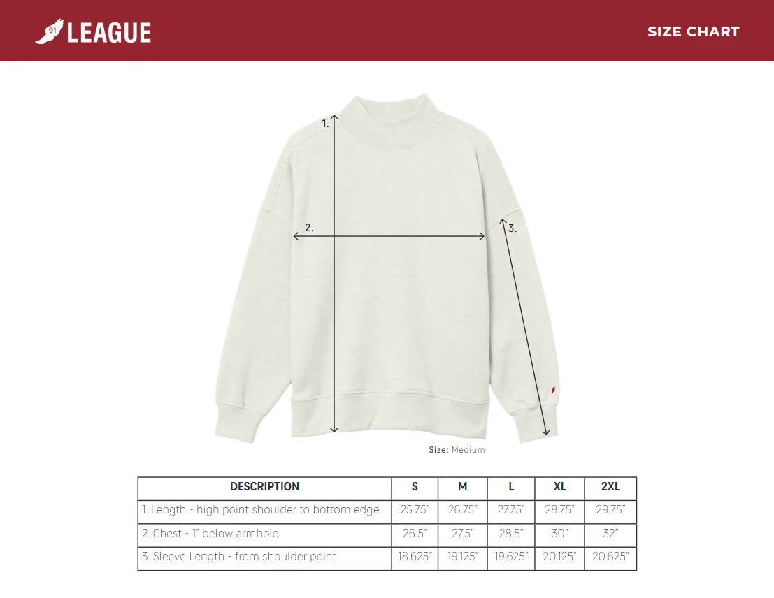 Sweatshirt: Diana Mock-Neck Reverse Fleece - Image 5