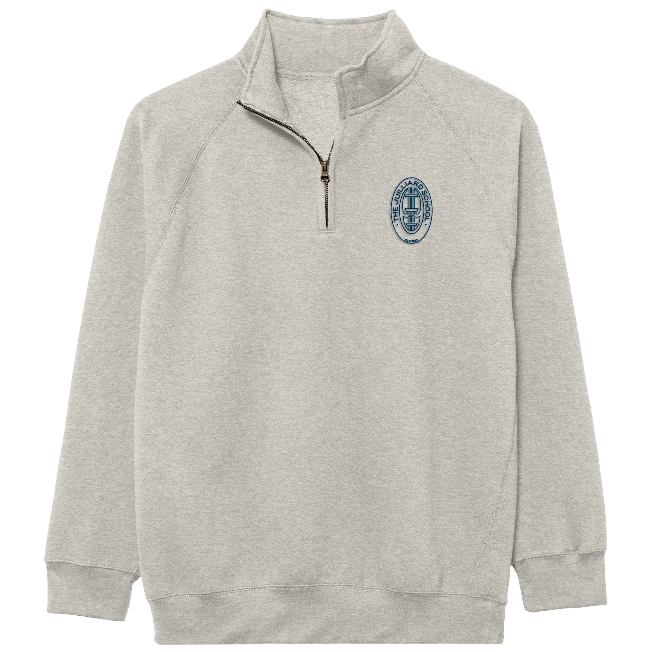Sweatshirt: Essential Unisex Quarter Zip with Embroidered Seal - Image 5