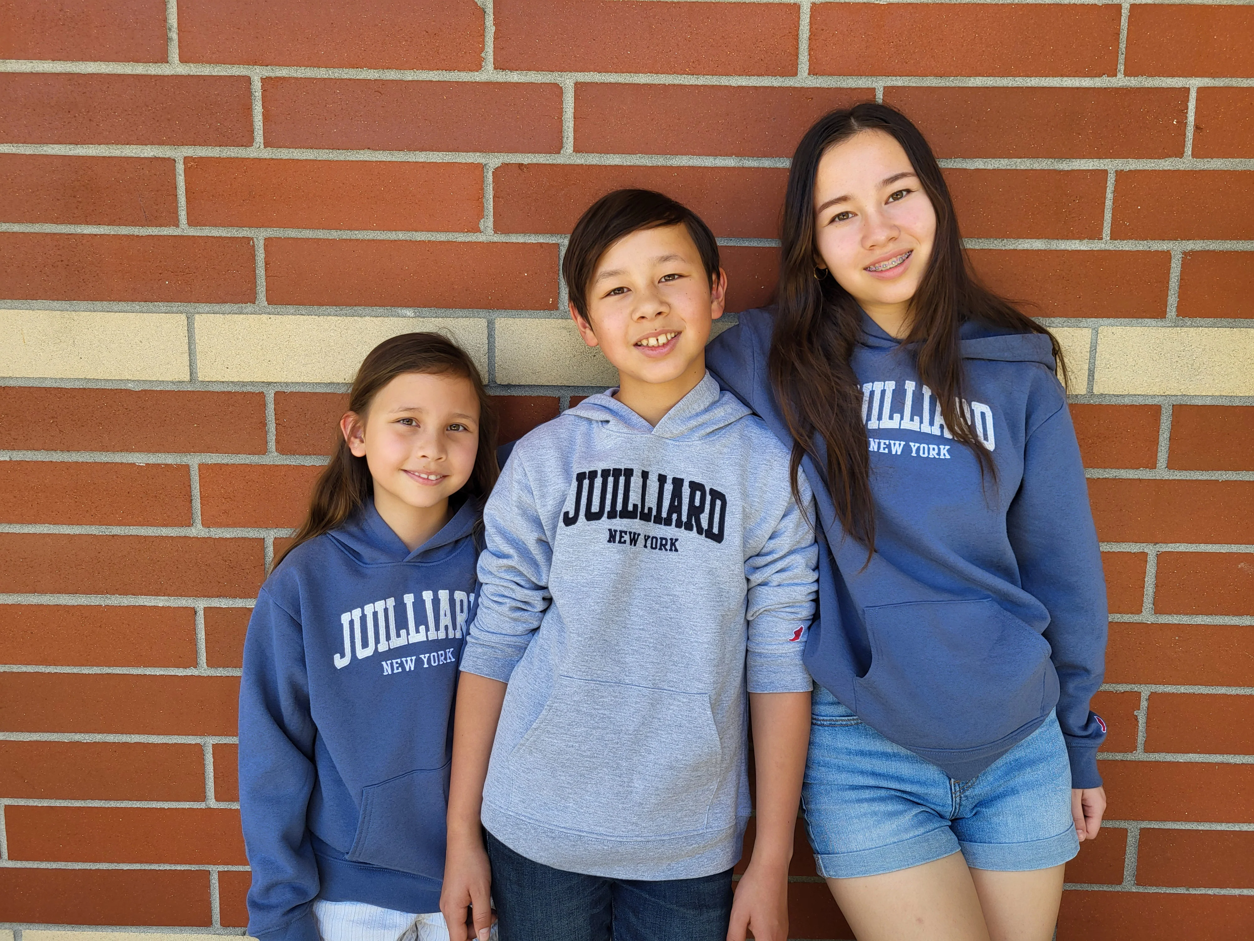 Sweatshirt: Juilliard New York Classic Hood YOUTH Gray/Denim - Image 10