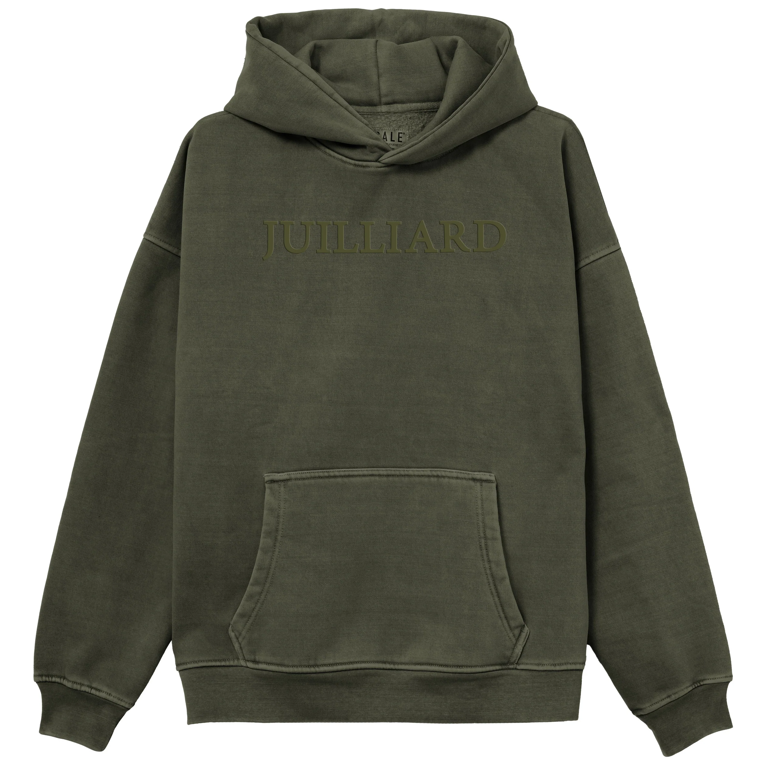 Sweatshirt: Ember Pigment Dyed Oversized Juilliard Hood - Image 3