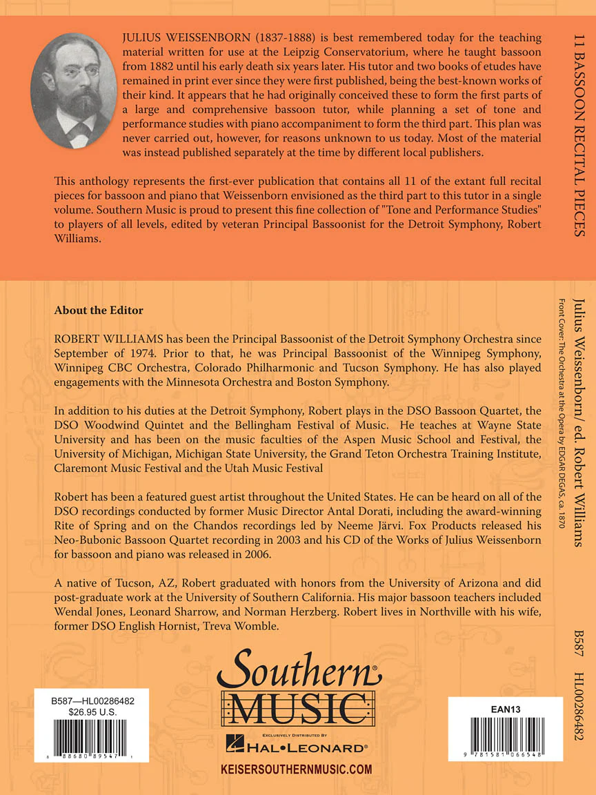 Weissenborn 11 Bassoon Recital Pieces from Tone and Performance Studies - Image 6